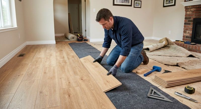 Laminate Floor Remodeling in North Dartmouth, MA