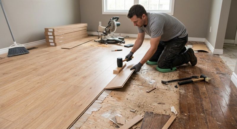 Laminate Floor Replacement in Seekonk, MA