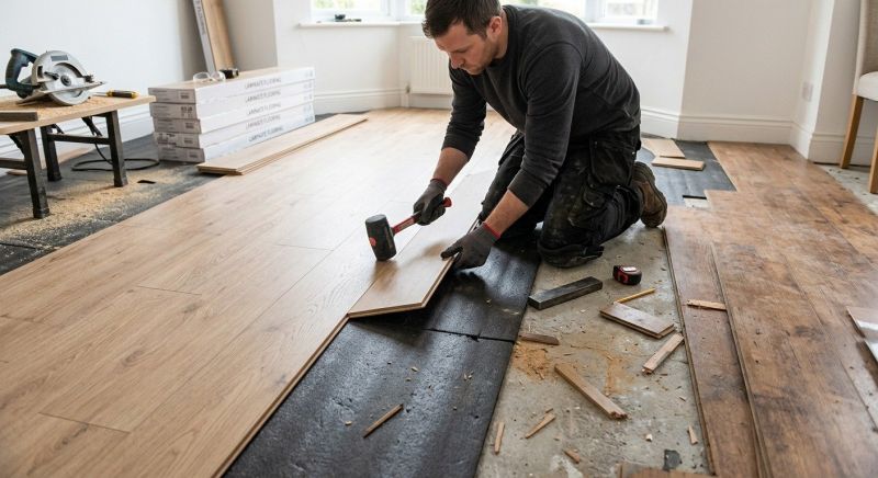 Laminate Floor Replacement in Warren, RI