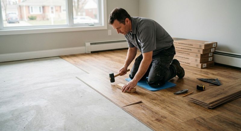 Linoleum Floor Installation in Fall River, MA