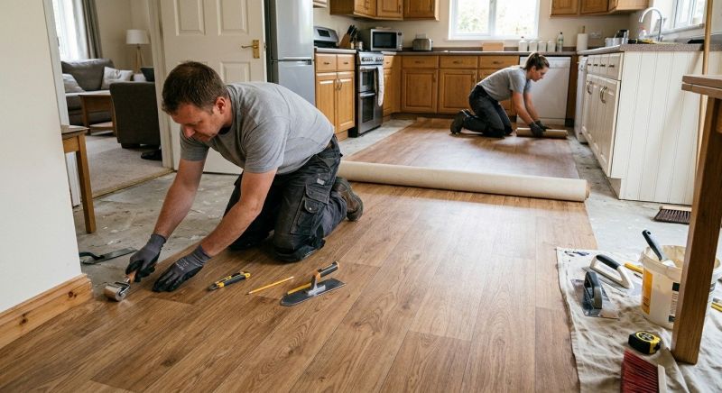 Linoleum Floor Installation in North Dartmouth, MA