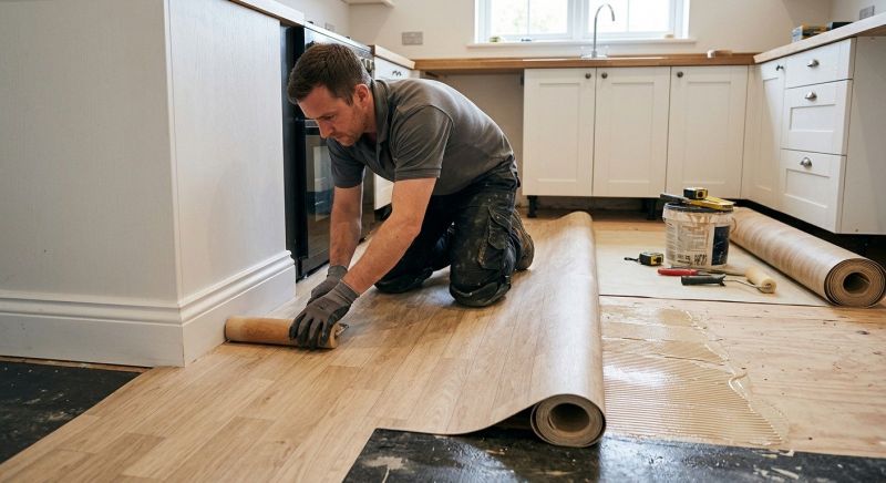 Sheet Linoleum Installation in North Dartmouth, MA