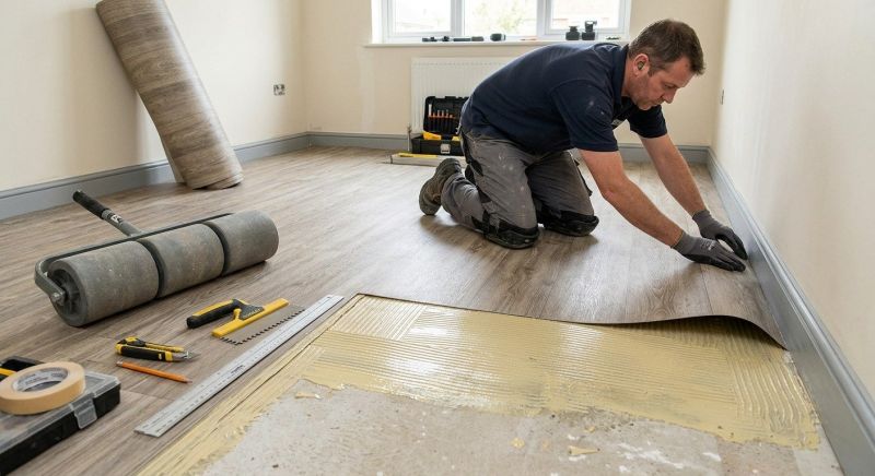 Sheet Linoleum Installation in North Dartmouth, MA