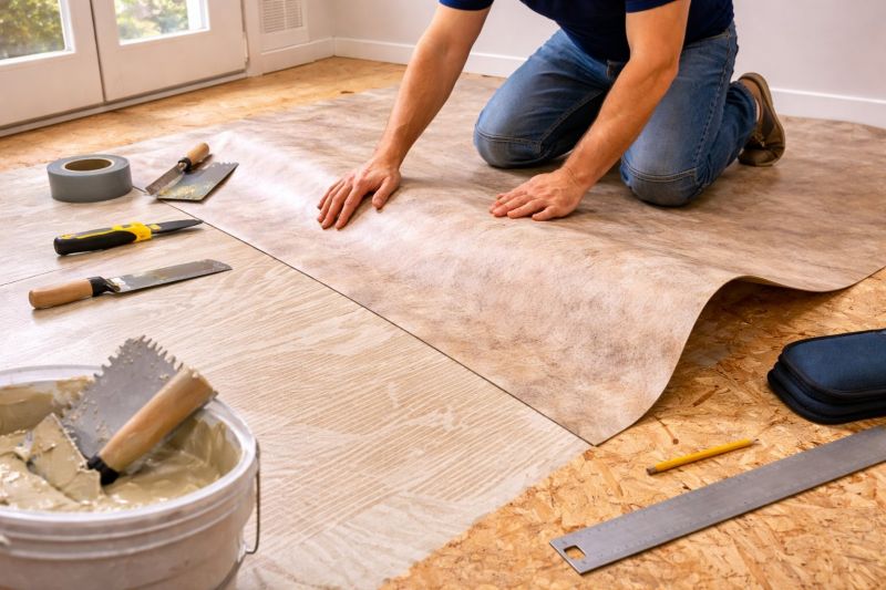 Sheet Vinyl Installation in Newport, RI