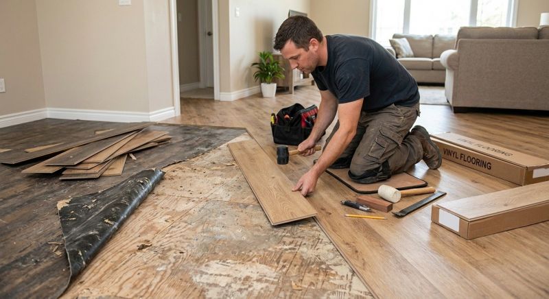 Vinyl Flooring Installation in Fairhaven, MA